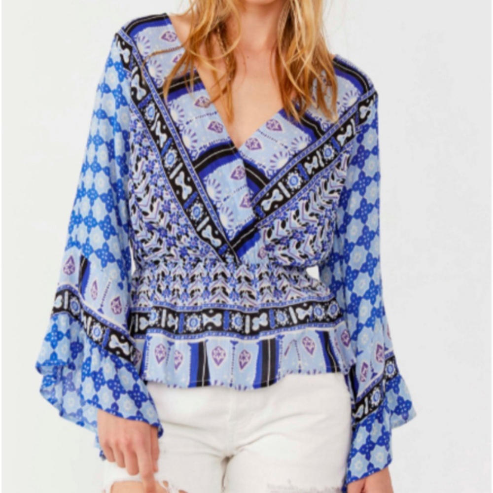 Free People Rosalie Wrap Top - NWT - size S